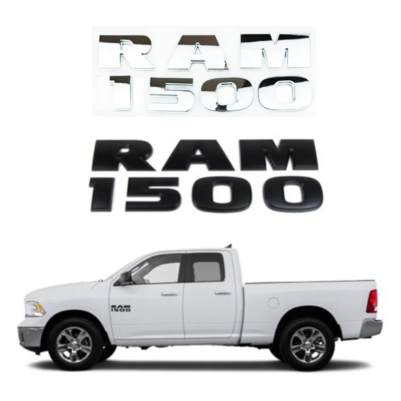 26x8 см ABS боковая Наклейка для Dodge Ram1500 Ram2500 Ram3500 большой рог SRT 4X4 Limited Спорт Серебряный черный автомобиль значок кузова внешний вид