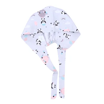 

1 Pc Bear Pattern Cotton Cap for Work Practical Operation Protective Cap Sweat-absorbent Headgear (Green)