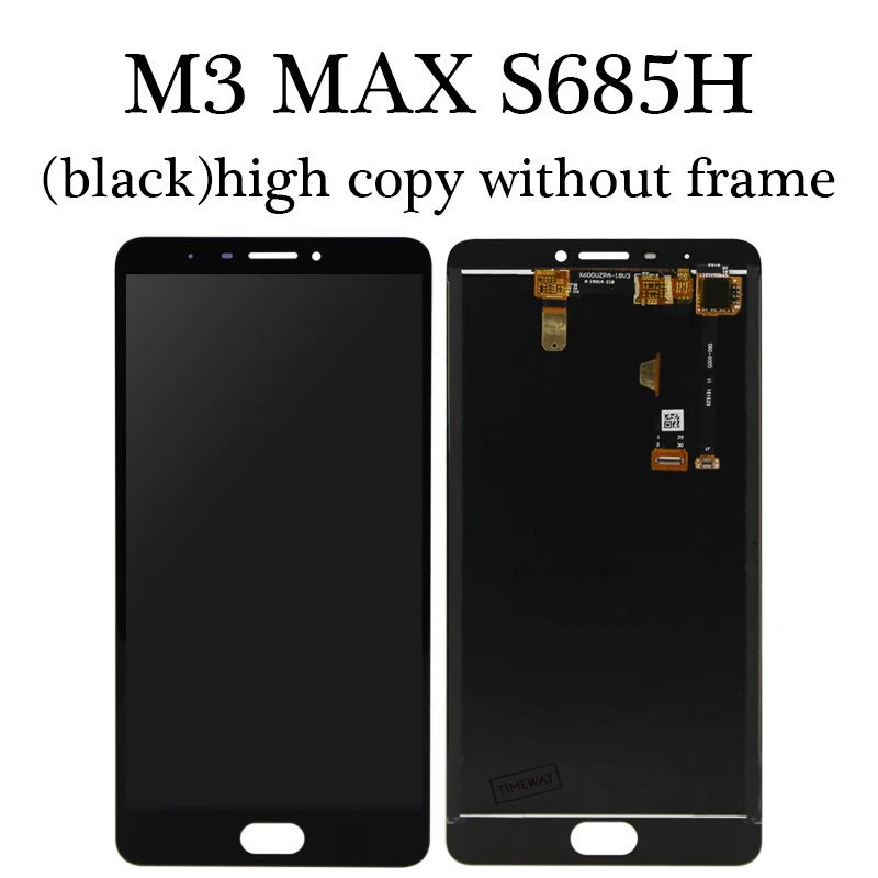 black no frame 6," MAX lcd для MEIZU M3 MAX lcd дисплей S685H кодирующий преобразователь сенсорного экрана в сборе Замена с рамкой для MEIZU M3 Max - Цвет: black no frame