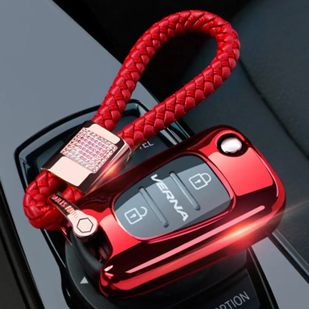 Option 7 Хороший сенсорный складной чехол для ключа автомобиля для Kia RIO K2 K5 ceed для hyundai i20 i30 i35 iX20 iX35 Solaris Verna elantra автозапчасти - Название цвета: Option 7