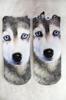 

Princess sweet lolita socks Pill Socks lolita HARAJUKU print socks husky dog amo spank short woman sock slipper