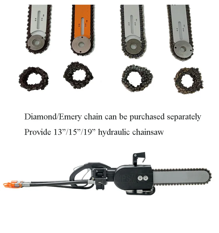 Portable handheld Hydraulic diamond Chain Saw rescue tool