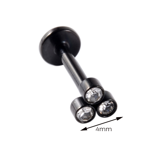 G23 Titanium&Steel Opal Cluster Ear Tragus Helix Cartilage Cz Gem Earrings Stud Labret Bar Ring Woman Body Piercing Jewelry