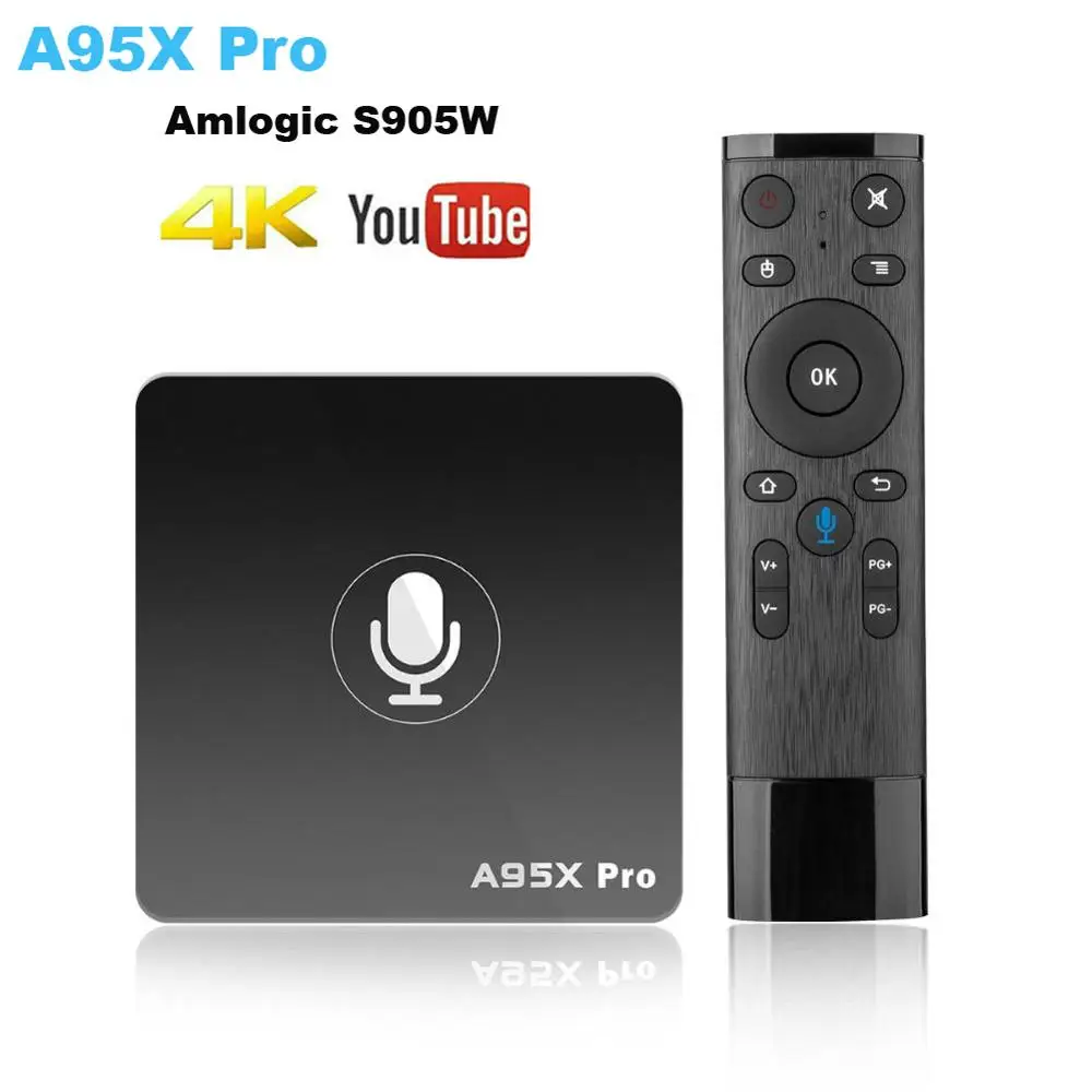 

A95X Pro Tv Box android Google Play Smart TV Box 2G 16G Android 7.1 Voice Control 2.4G WiFi PK H96MAX X96 4K HD 3D android box