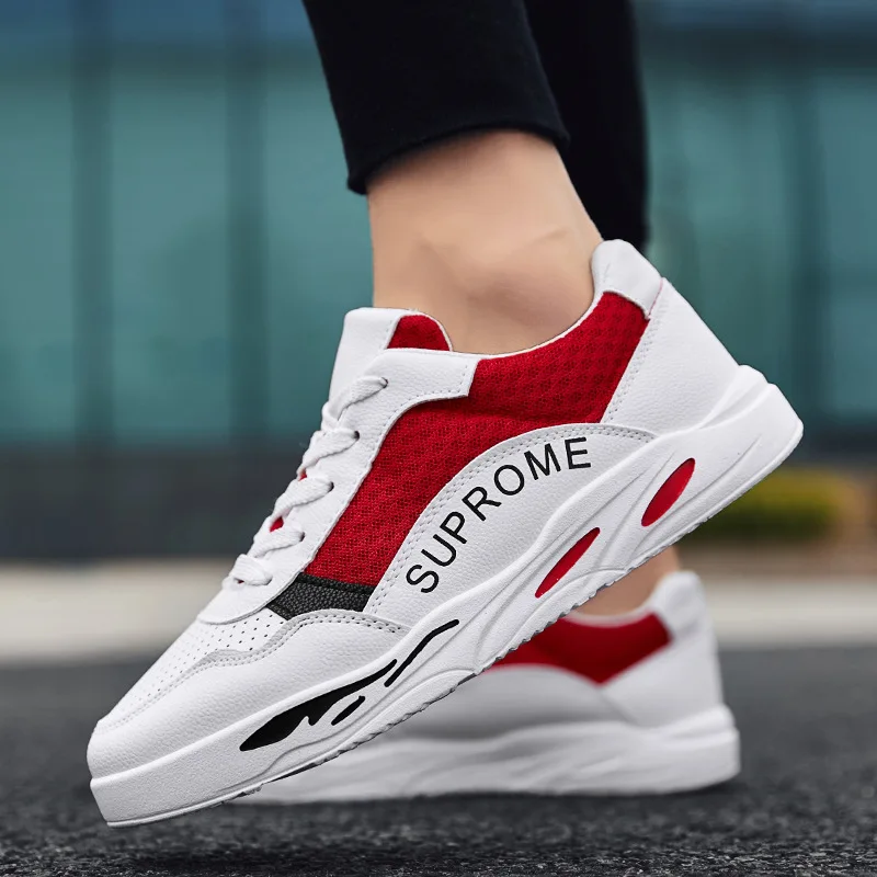 

2019 Summer Men Sports Footwear Trendy Shoes Korean-style Trend White Shoes Men's Breathable Sneakers Mesh Shoe MEN'S SHOES