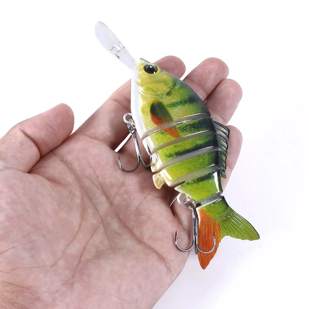 

15cm 31.5g Minnow Wobblers Fishing Lure Wobbler Multi Jointed Swimbait 6Segment Diving Hard Bait Carp Casting Bass Lure Tackle