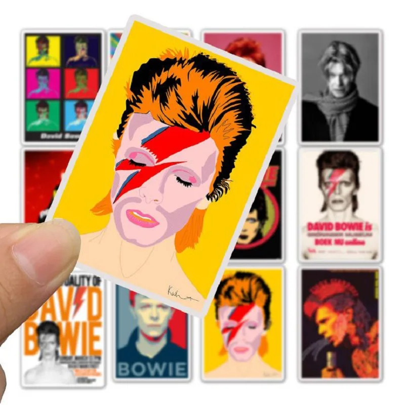 25 шт. рок певец DAVID-BOWIE наклейка s для ноутбука багажник Холодильник Скейтборд рок музыка Наклейка ПВХ водонепроницаемый стикер
