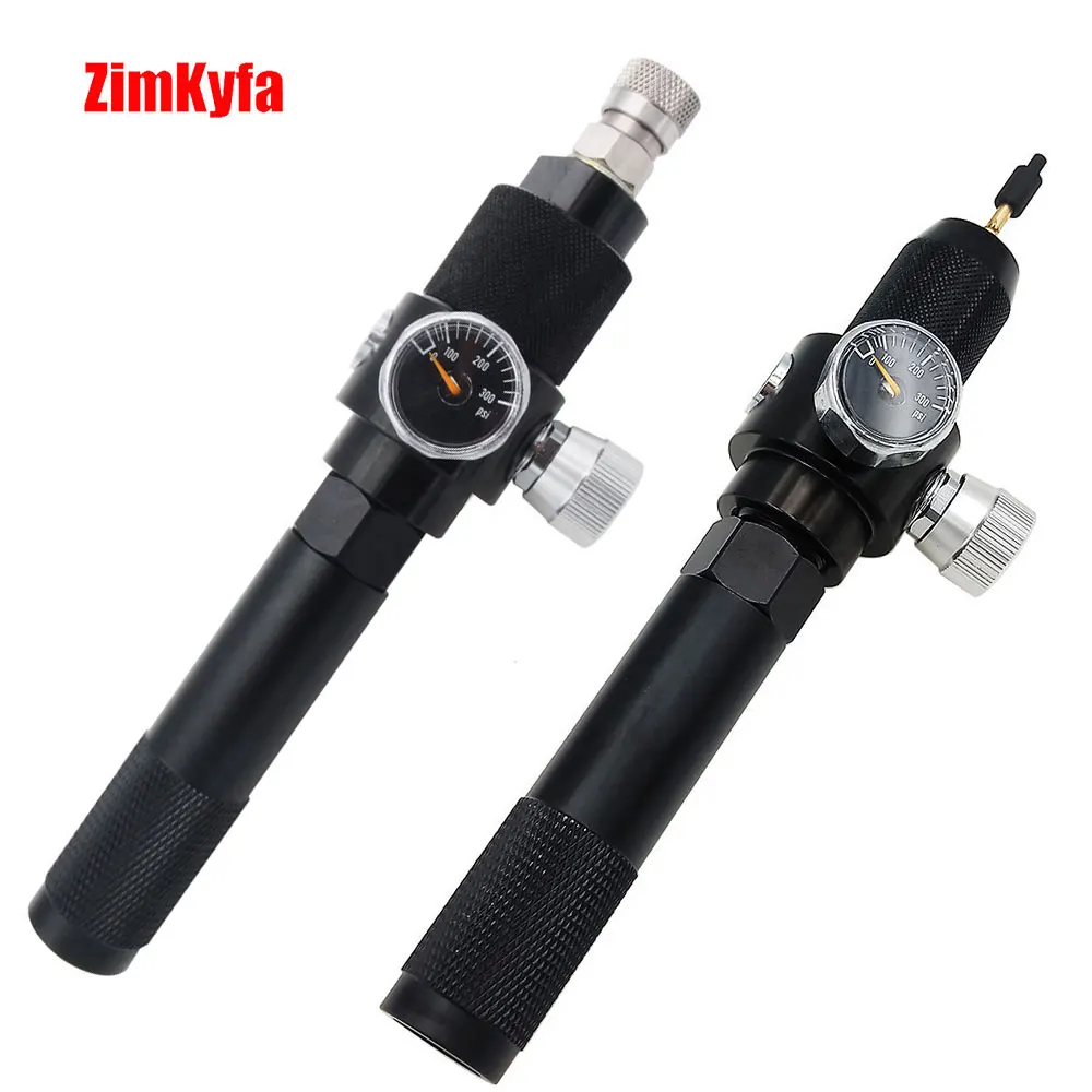 Co2-Adapter Regulator Capsule-To-Airsoft Quick-Filling Setup 12g Co2 with 0-200-Psi