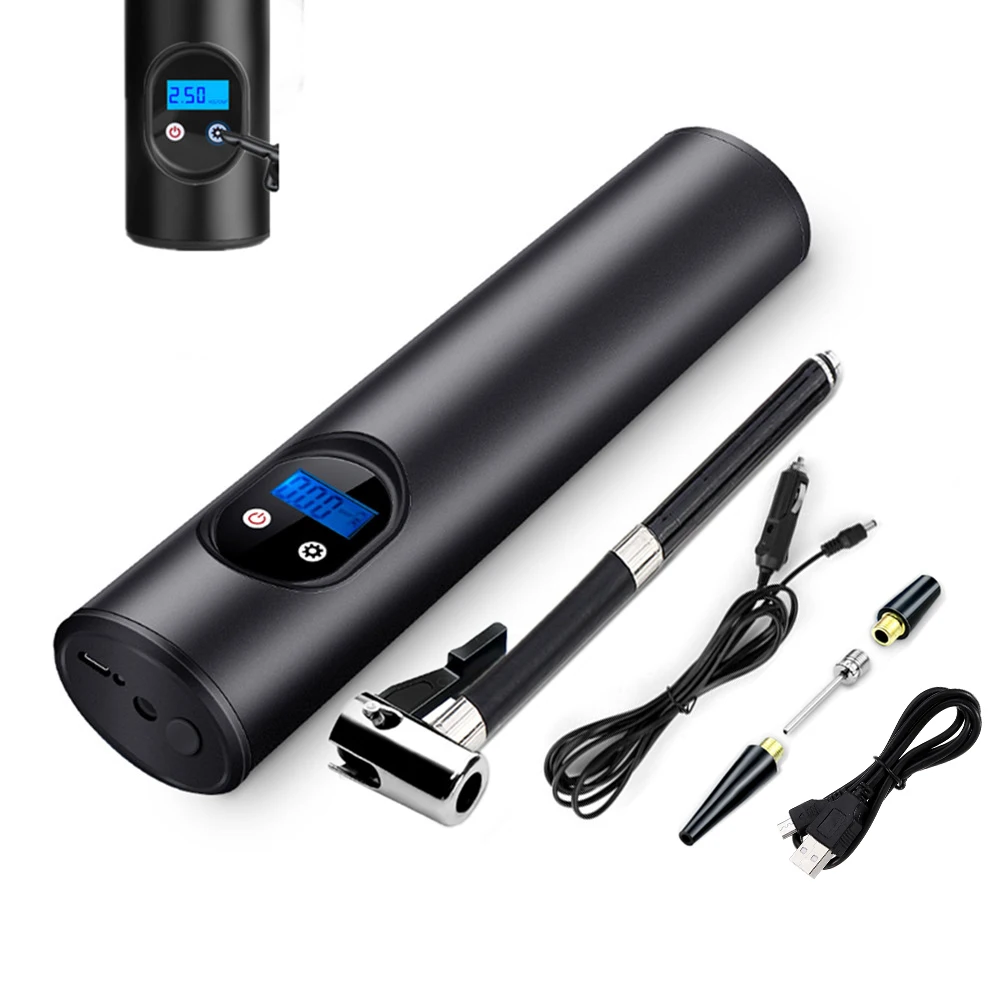 

12V 150PSI electric car air pump compressor portable cordless mini tire pump car bicycle motorcycle compressor