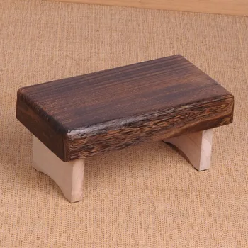 

Mini antique folding wooden low stool rectangular children's stool portable traditional furniture tatami mat CY527