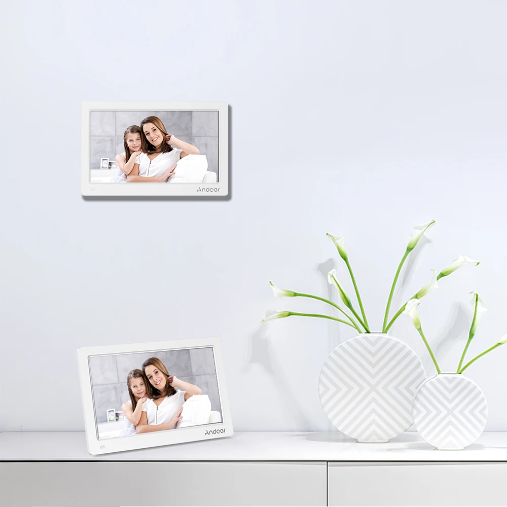 Andoer 11.6 Inch Full Functions Digital Photo Picture Frame FHD 1920*1080 IPS Screen with Remote Control 8GB Memory Card