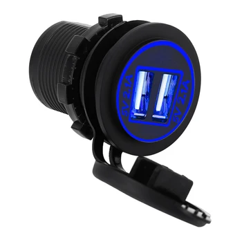 

4.1A Cigarette Lighter USB Car Charger For iPhone Xiaomi Dual Port Car Charger USB Fast Charging Car Charger For Mobile Phone