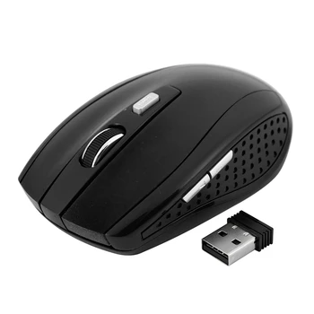 

2.4GHz Wireless Optical Mouse Mice & USB Receiver for PC Laptop Computer Black