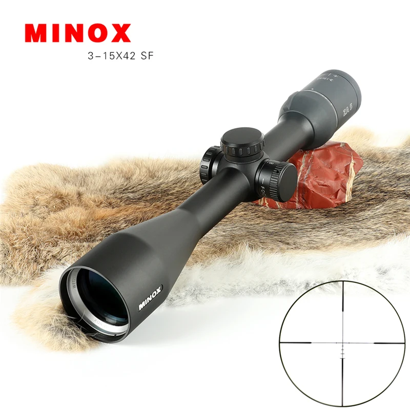 

Minox ZA 5 3-15x42SF BDC 400 Reticle Tactical Riflescope Hunting Scopes Sniper Gear Long Eye Relief Scopes