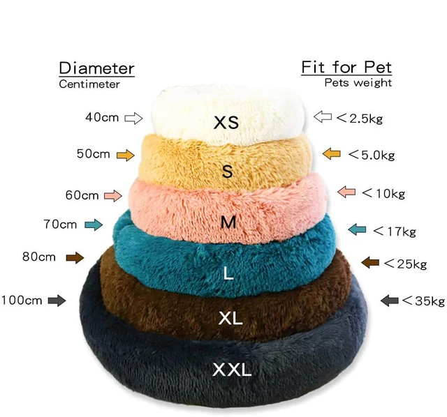 Pet Dog Bed Comfortable Donut Cuddler Round Dog Kennel Ultra Soft Washable Dog and Cat Cushion Bed Winter Warm Sofa hot sell 2