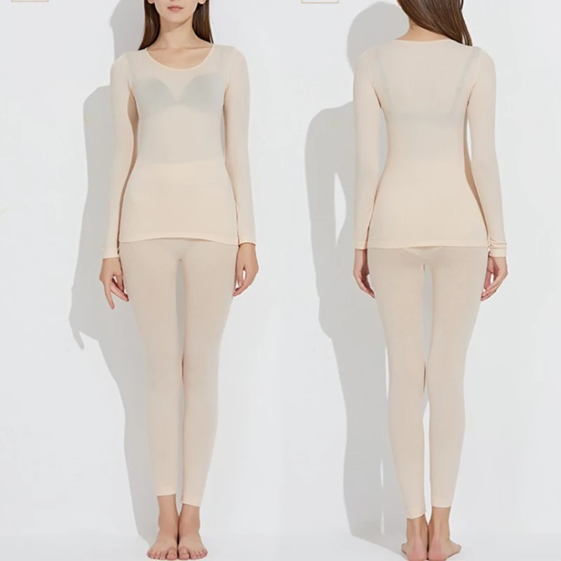 Thermal Underwear For Women Sexy Warm Long Johns For Women Seamless Winter Thermal Underwear Set Warm Thermos Clothing