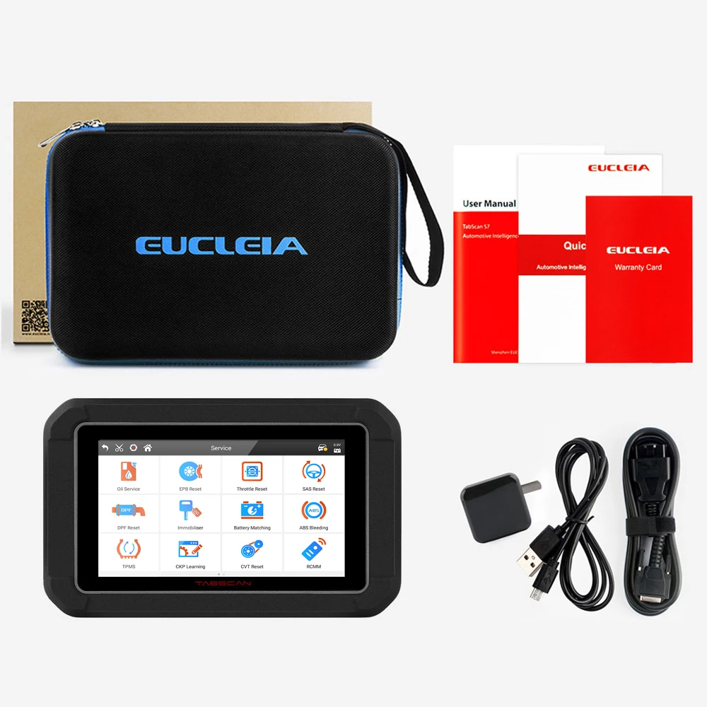 EUCLEIA TabScan S7C OBD 2 Автомобильный сканер Профессиональный автомобильный диагностический DPF EPB TPMS масляный Сервис Сброс ODB2 автомобильный диагностический инструмент - Цвет: Diagnostic Tool