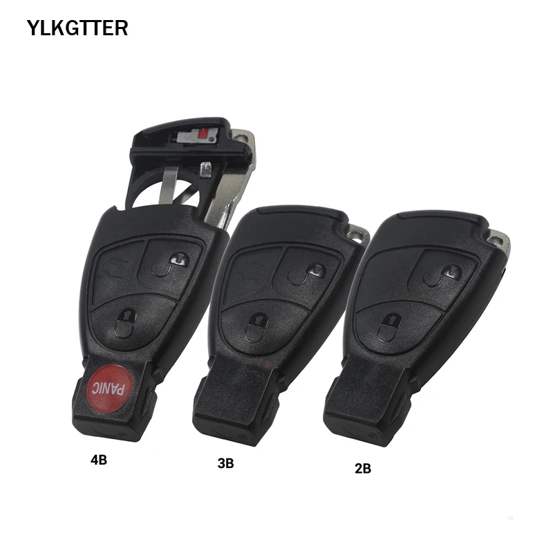 YLKGTTER 3 кнопки Автомобильный ключ для Mercedes Benz C B E класс W203 W211 W204 YU BN CLS CLK Замена дистанционного ключа Оболочка Чехол