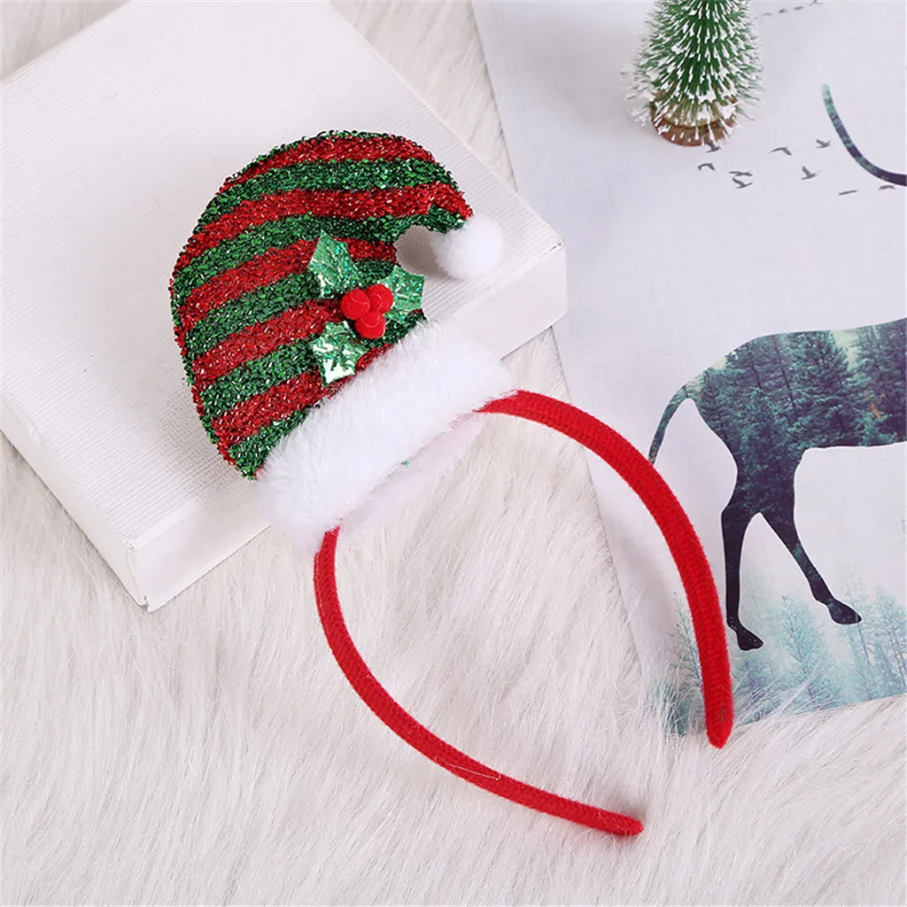 B accessoires pour cheveux noel girls hair accessories hairpins hair clips for women hair bands for women winter#1P4 - Цвет: B