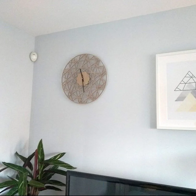 Креативные деревянные настенные часы современный дизайн украшения гостиной скандинавские 3D настенные часы из полой древесины настенные домашние декоративные часы