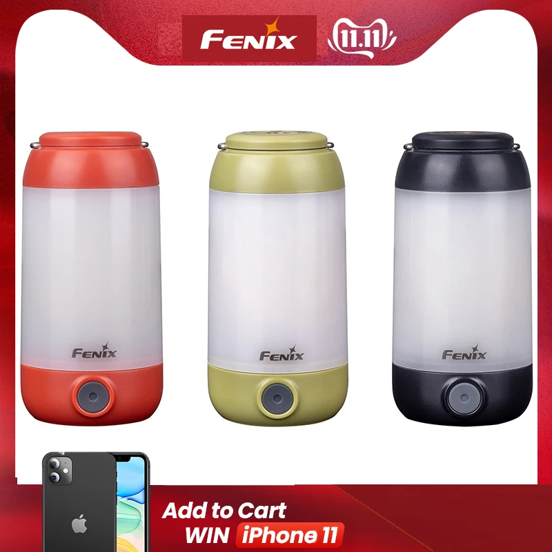  Fenix CL26R Micro-USB recargable 18650 antirreflejo linterna de camping equipo lámpara max 400 lúme