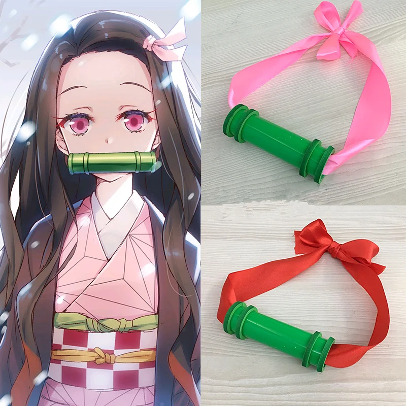 

Anime Kamado Nezuko Cos Demon Slayer: Kimetsu no Yaiba Cosplay Prop Bamboo tube Cosplay props