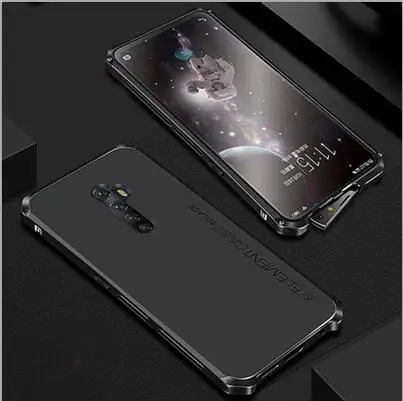 All Black Металлический корпус для телефона oppo Reno 2 тонкий жесткий алюминиевый Гибридный корпус для ПК oppo Reno 2 Чехлы oppo reno2 - Цвет: All Black