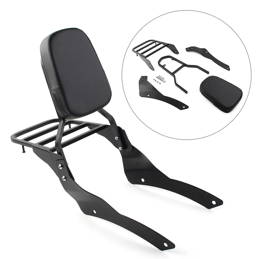 

Motorbike Accessories Backrest Sissy Bar Luggage Rack For Yamaha V Star XVS 400 650 Classic 1998-2013