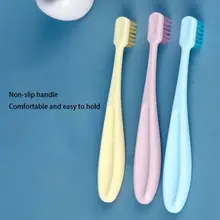 3 шт./компл., милая детская зубная щетка ярких цветов, нескользящая жирная ручка, мягкая щетина для маленьких детей, обучающий зубной щетки, уход за полостью рта