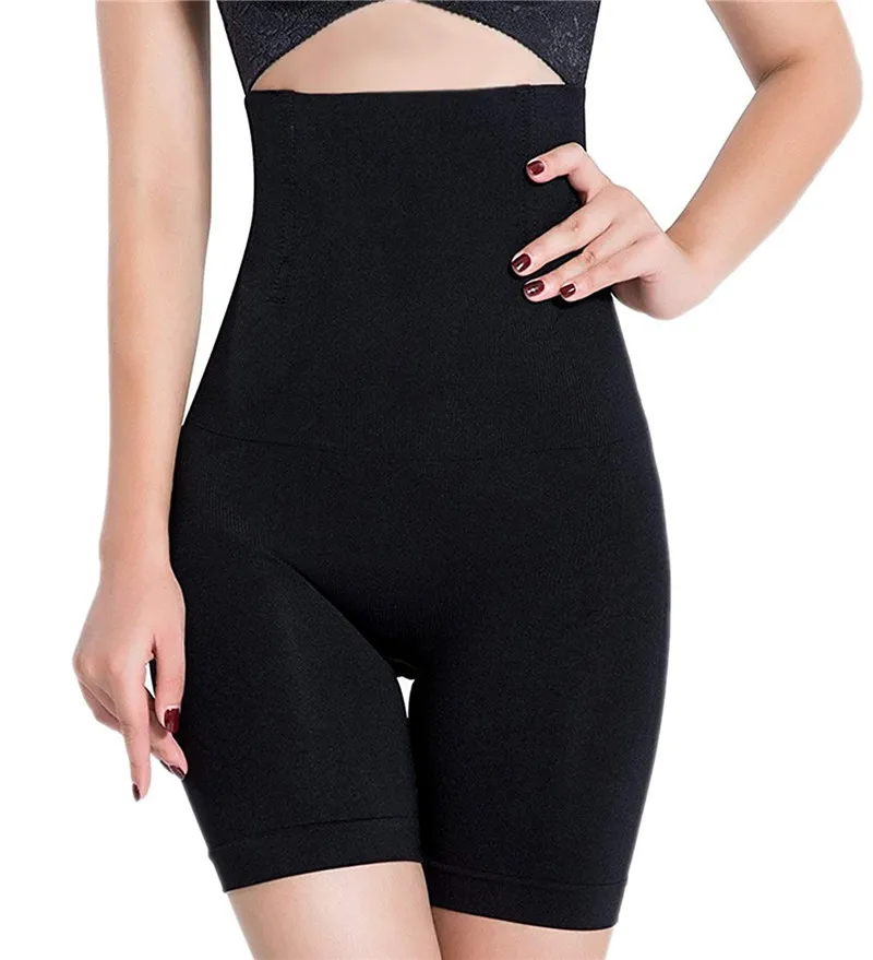 sexy black NINGMI плюс размер Корректирующее белье для подтяжки ягодиц для женщин высокая Талия тренер боди контроль белье для похудения и коррекции фигуры Нижнее белье Корректирующее белье XS-4XL - Цвет: sexy black