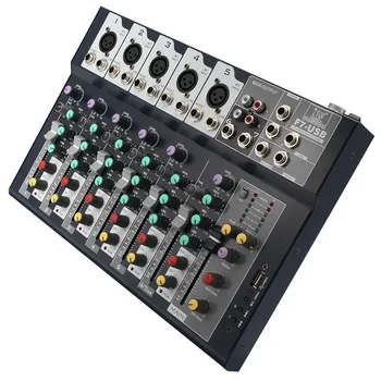 

CCX-F7 Professional stage live studio Karaoke Mini Audio mixer USB sound mixing console DJ KTV Show 7 channels