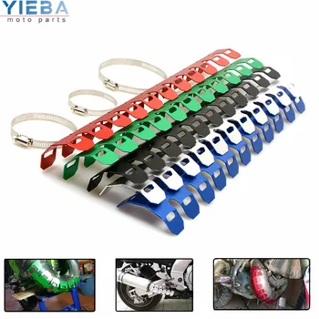 

Motorcycle Aluminum Exhaust Shield Protector Cover Heat Protection For YAMAHA TZR125 TZR250 WR400 WR450 XT225 TTR250 MT07 TTR600