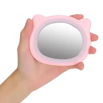 

USB Charging Portable LED Makeup Mirror Mini Fill Light Mirror Cosmetic Tool Makeup Mirror
