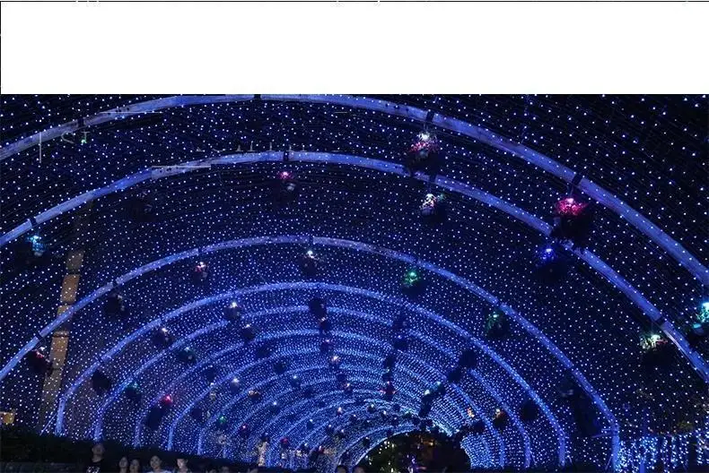 Натальные открытый «Cortina de» Свадебные новогоднее; рождественское Kerstverlichting вечерние праздник день рождения люсис привело Decoracion
