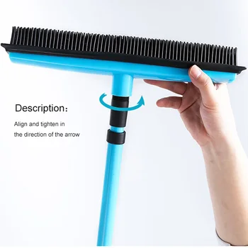 

Floor Brush Multifunctional Telescopic Broom Pet Hair Removal Brush Clean Wipe Window Tool Household Cleaning Accessories