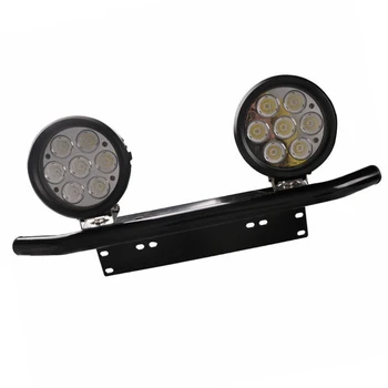 

Bumper License Plate Bracket Black Car Exterior Front Work Light Off-road
