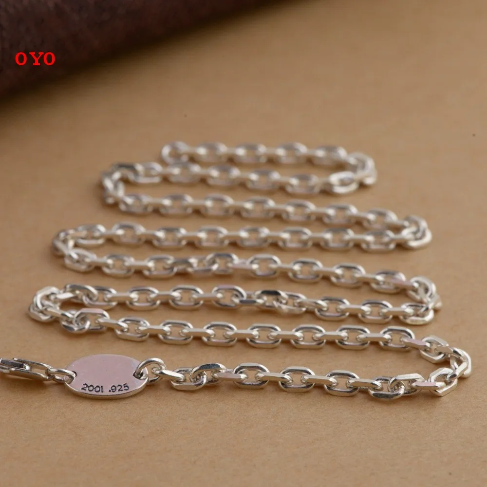 

Real S925silver necklace antique style new necklace 4mm