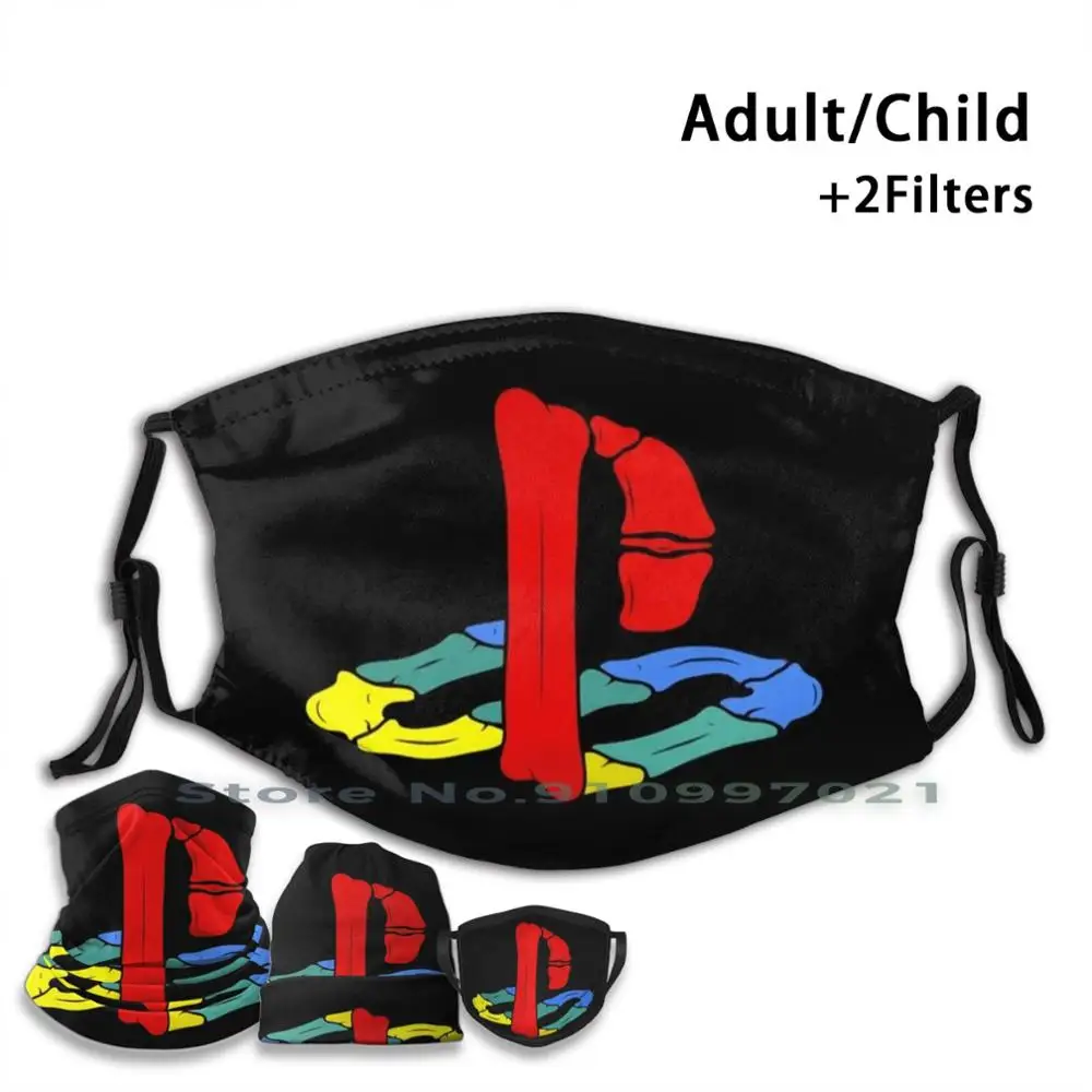 

Old Psp Logo Custom Design For Child Adult Mask Filter Washable Face Mask Psp Playstation Ps2 Ps3 Game Gamer Ps4 Video Games