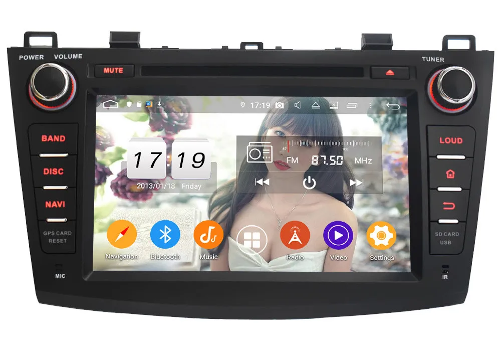 Klyde ips 4G wifi Android 9,0 Восьмиядерный 4 Гб ОЗУ 64 Гб ПЗУ DSP BT автомобильный DVD мультимедийный плеер радио gps для Mazda 3 Axela 2010-2013