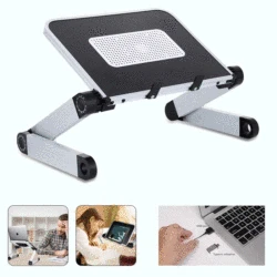 Bureau réglable pour ordinateur Portable, en alliage d'aluminium, support pour ordinateur Portable, tour de lit, télévision 