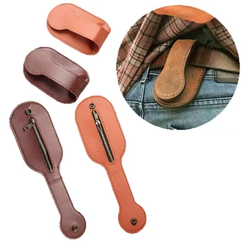 

Men Leather Coin Purse Outdoor Utility Self-Defense Multi-Tool Wallet Women