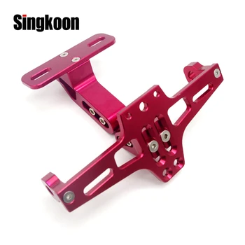 

FOR hypermotard 796 suzuki gs 125 hornet-600 cb300 Universal Motorcycle License Plate Holder Bracket CNC support plaque moto