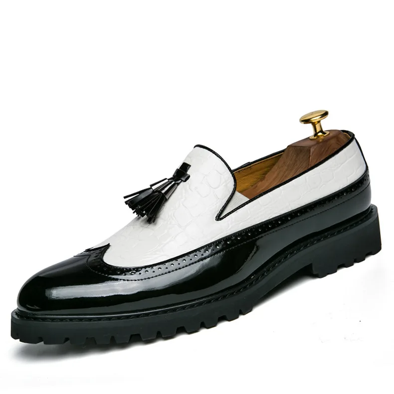 Men Casual shoes breathable Leather Loafers Office Shoes For Men Driving Moccasins Comfortable Slip on Fashion Shoes hjm78