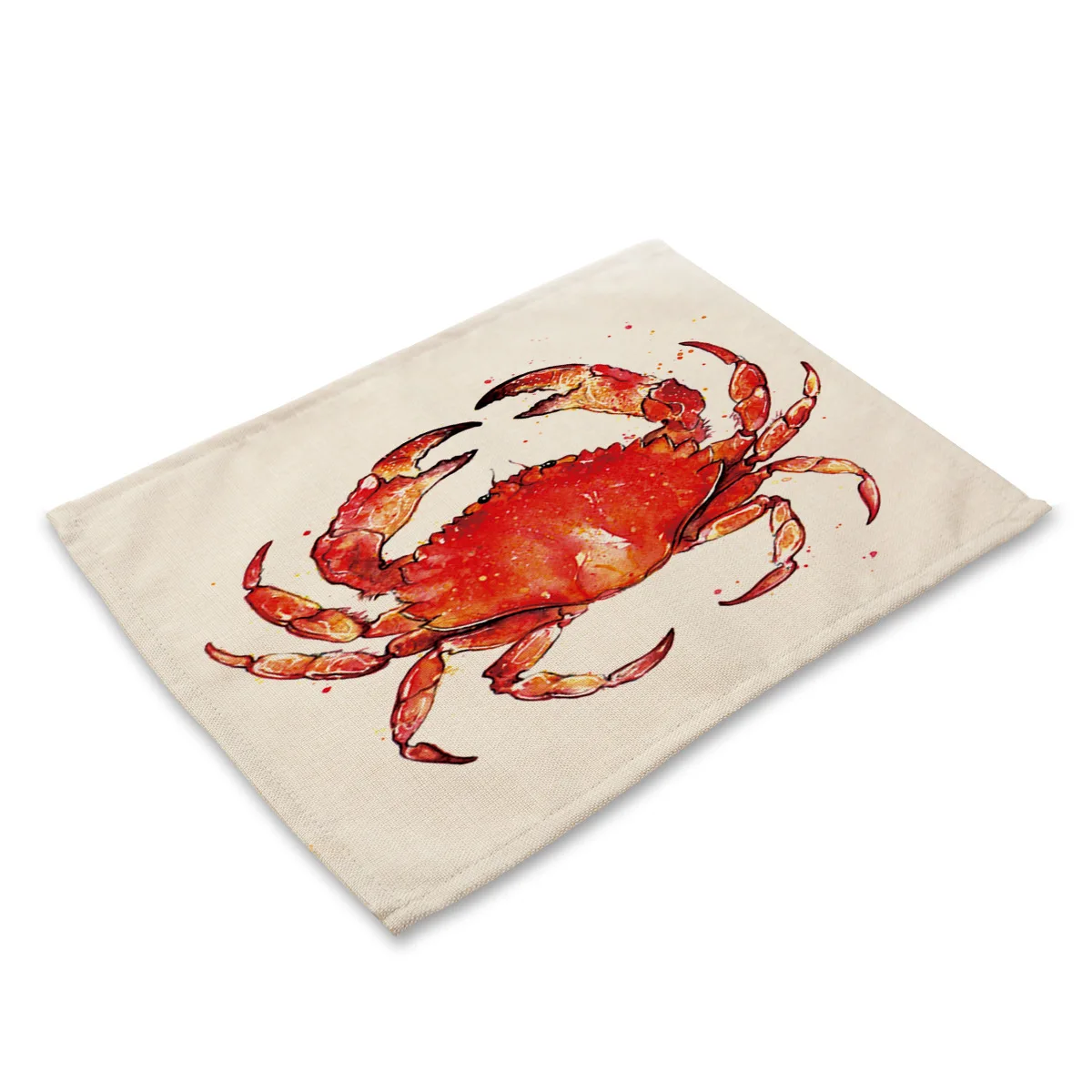 Lychee 42*32cm Blue Ocean Series Placemat Flax Table Mat Anti-scalding Pad DIY Kitchen Decoration Dining Accessories - Цвет: 12