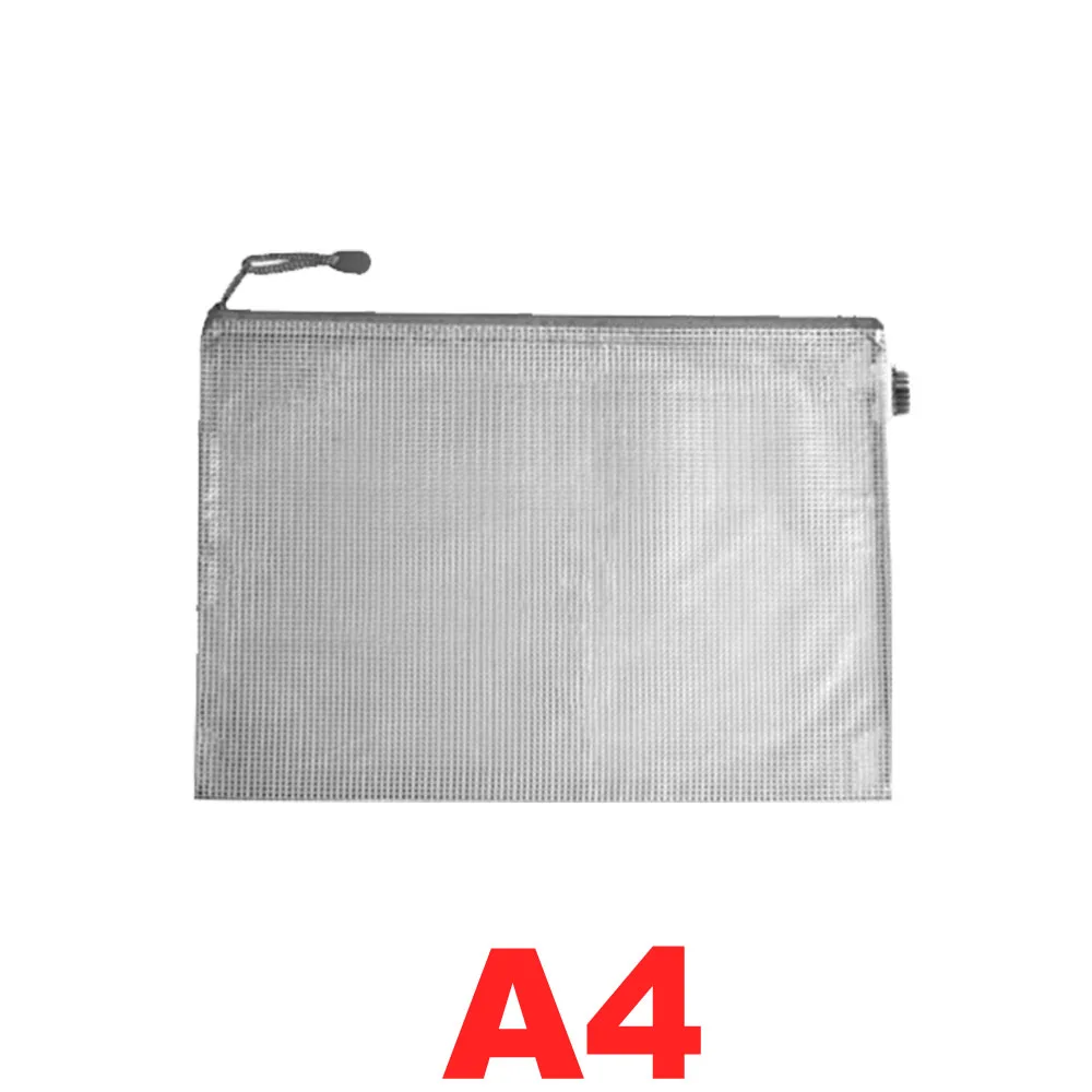 A4 Новинка A3/A4/A5/A6 Сетка Прозрачная Сумка для документов пвх канцелярские принадлежности на молнии мешочек для хранения продуктов сумка канцелярские принадлежности офисные принадлежности - Цвет: A4