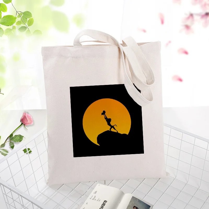 

the lion king Handbag Canvas Tote Bag Shopping Bag Daily Use Text DIY Custom Print Logo Eco Reusable Recycle