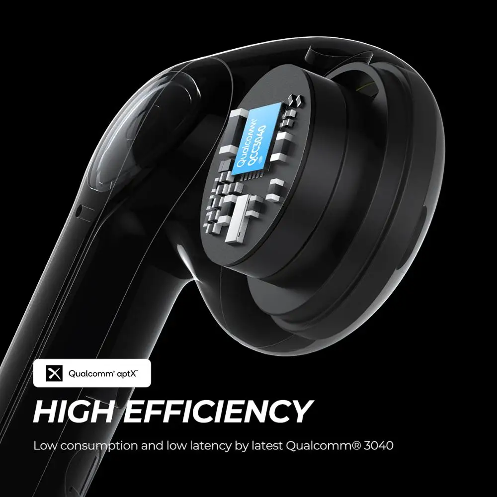 SOUNDPEATS TrueAir2 Wireless Earbuds Bluetooth V5.2 Headset QCC3040 aptX 4 Mic CVC Noise Cancellation TWS+ Wireless Earphones 2