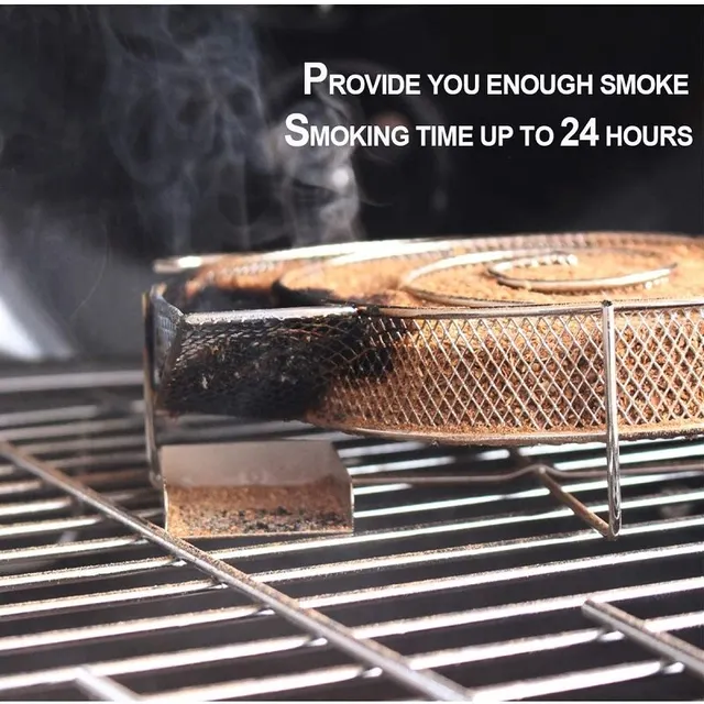 Hideg Füstgenerátor A Grill Fa Forgács Dohányzó Doboz Por Forró És Lazac Hús Főzés Rozsdamentes Bbq Szerszámok - Image 5