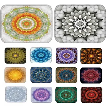 

1pcs 40*60cm Geometric Pattern Anti-Slip Suede Carpet Door mat doormat Outdoor Kitchen Living room Floor Mat Rug 48217