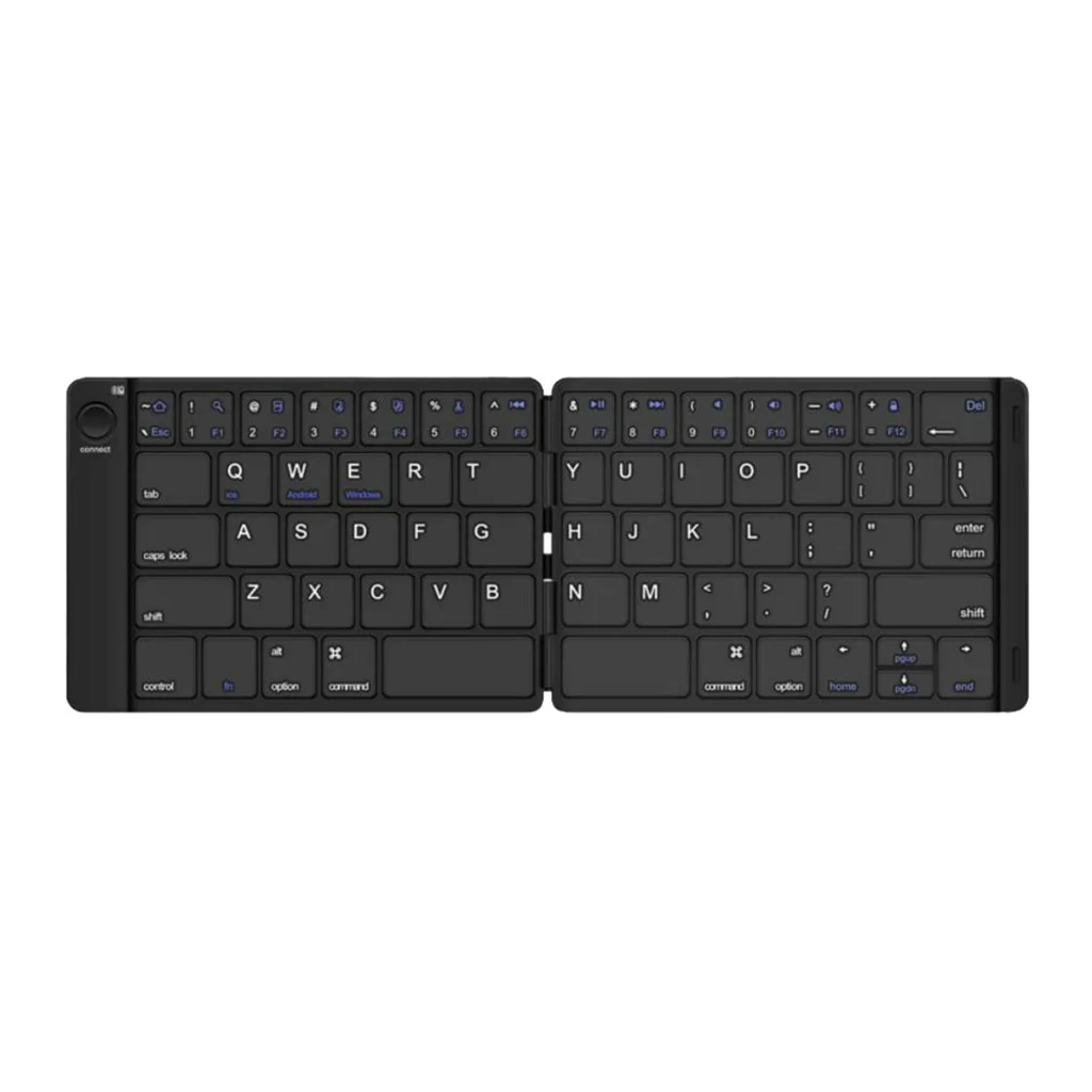 Portable Wireless Foldable Bluetooth Keyboard For Android IOS Windows Tablet PC Laptop Folding Bluetooth Keyboard Wireless
